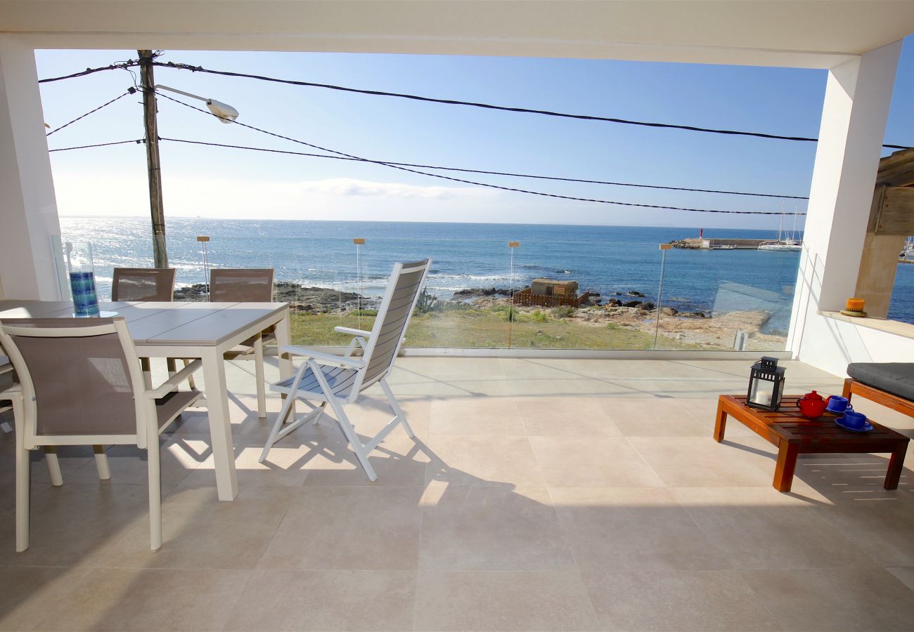 Apartamento en S´Estanyol - Familiar apartamento frente al mar