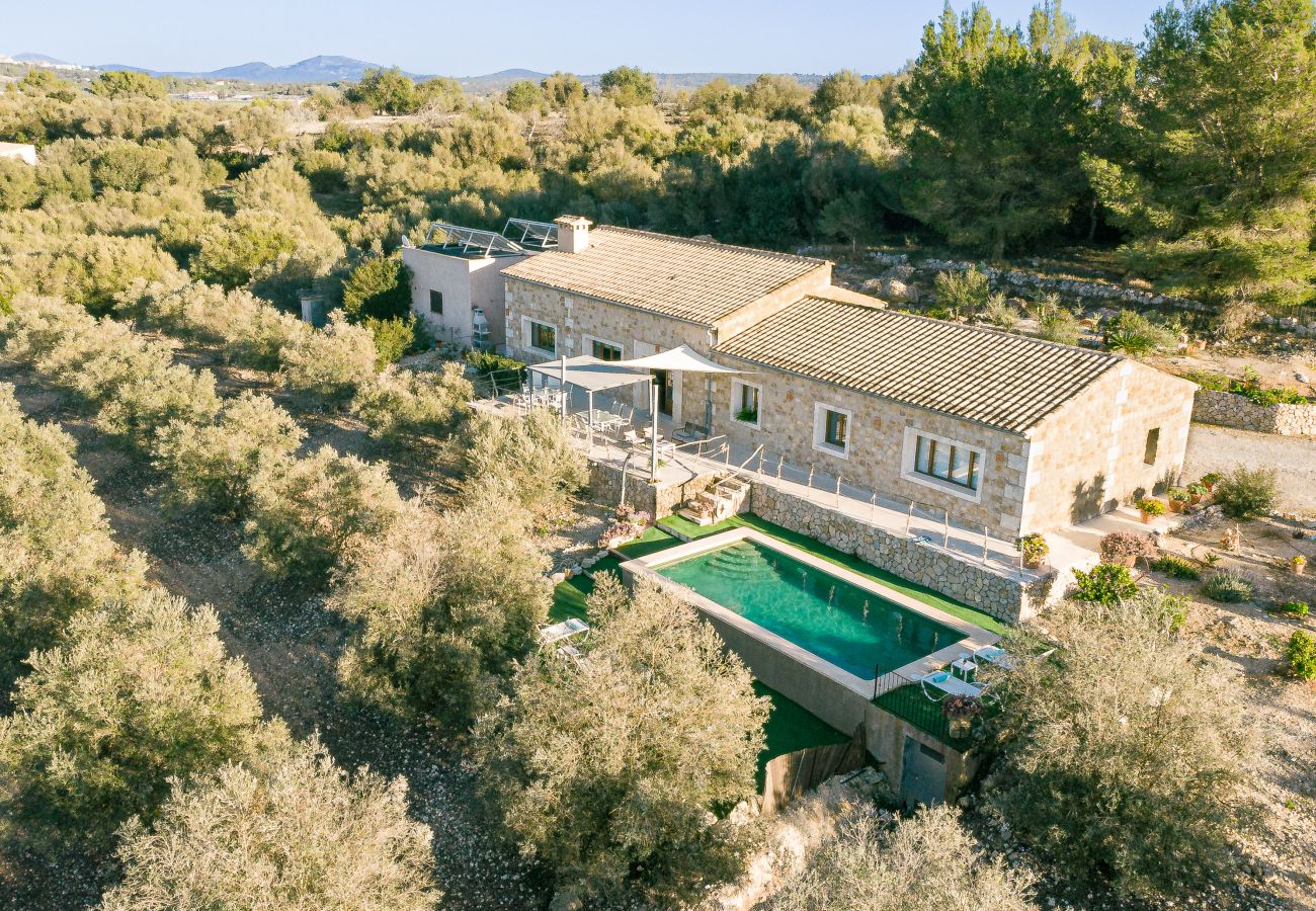 chalet en Mallorca, alquiler vacacional, piscina, jardín, vistas