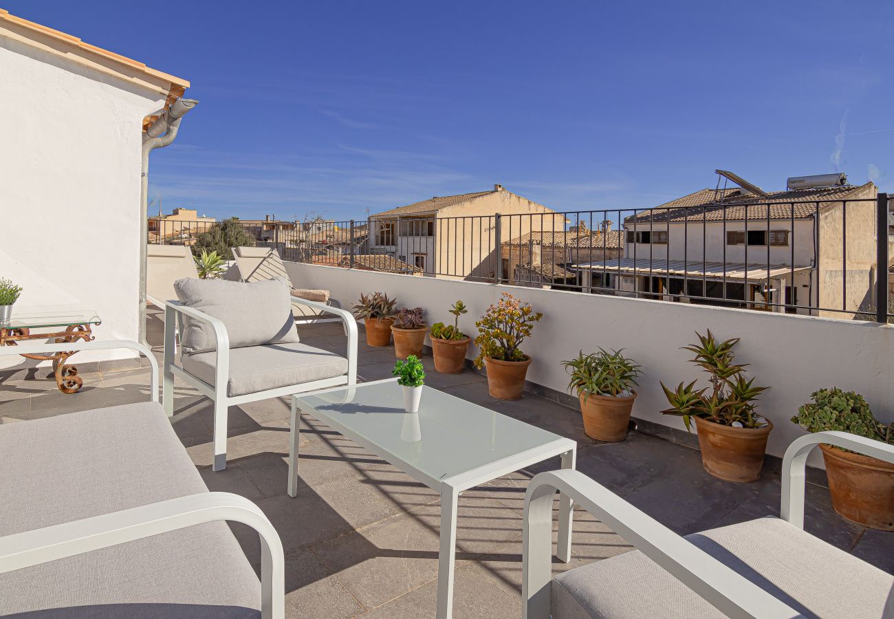 casa vacacional, terraza, piscina, Mallorca, Muro