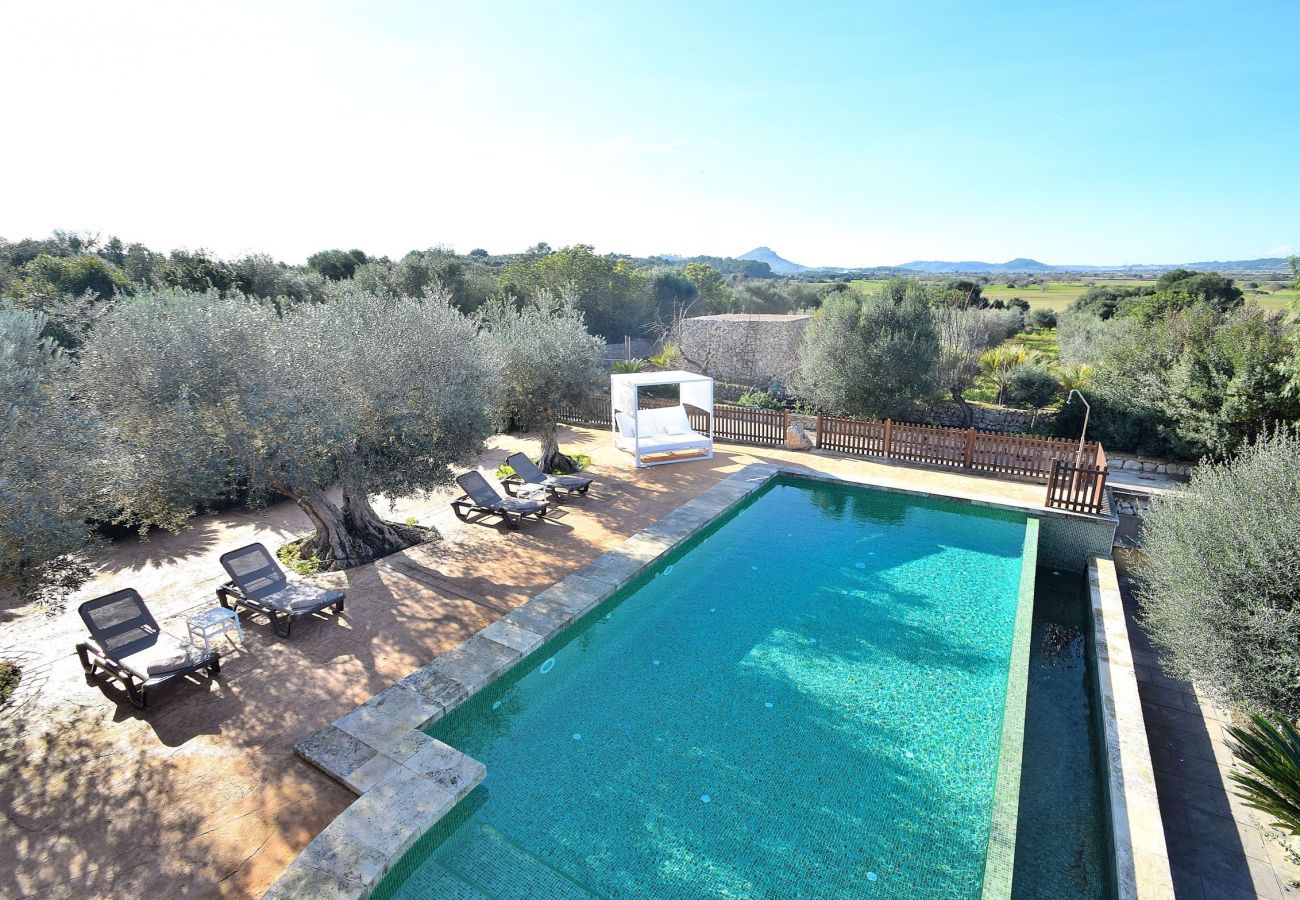 Pool mit Blick auf die Landschaft