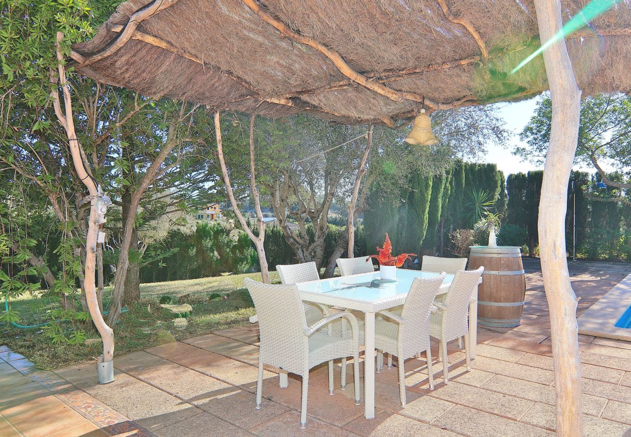 Terrasse. Ruhe, Schwimmbad, Villa, Mallorca, Garten.