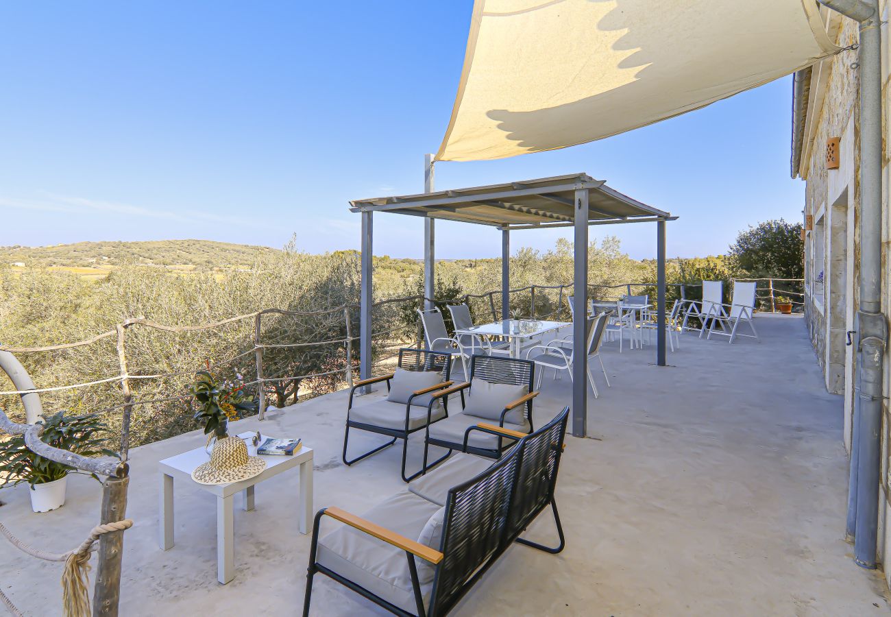 villa, landschaft, schöne terrasse, schwimmbad, garten, mallorca